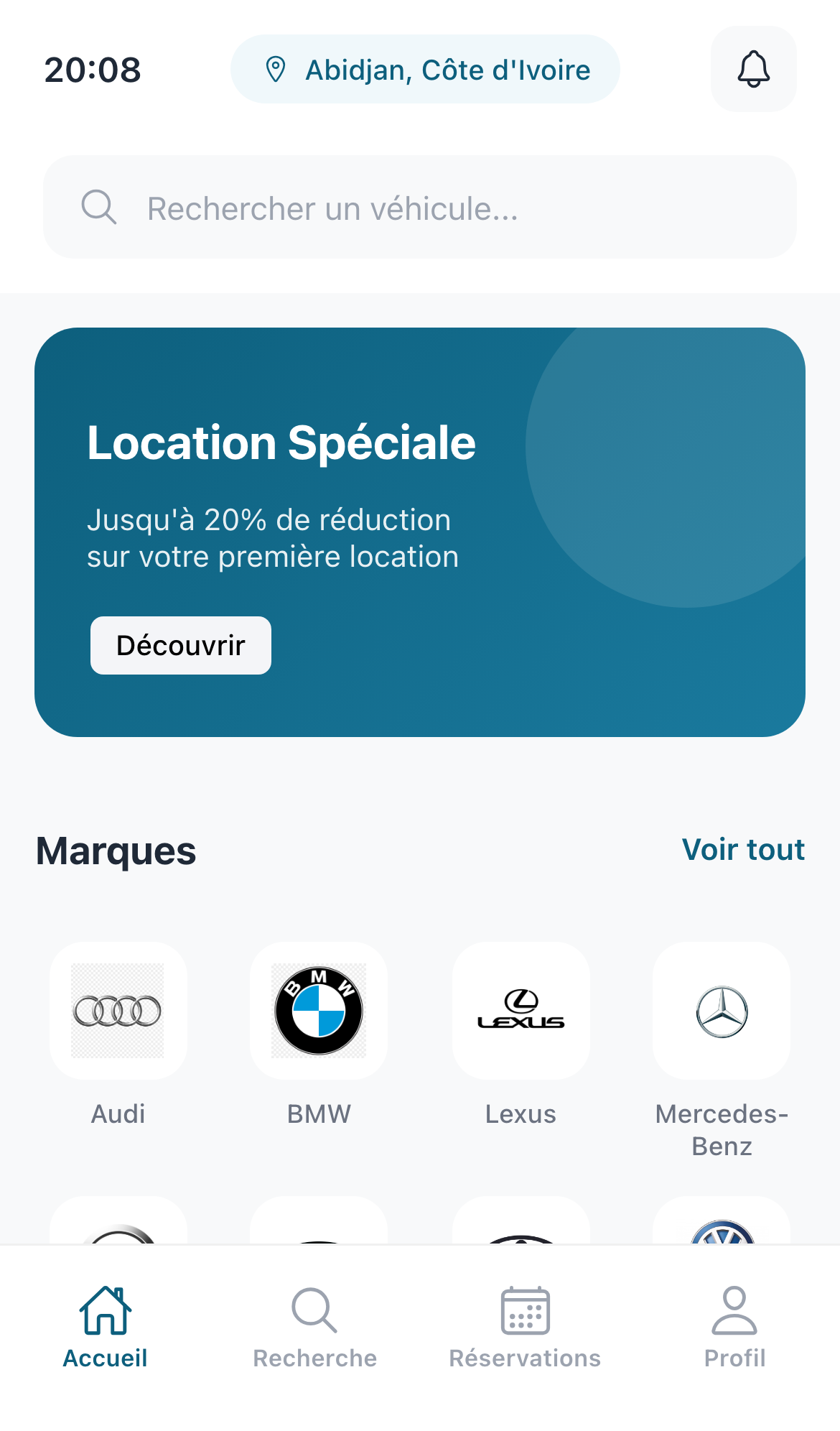 Accueil TERRACA mobile