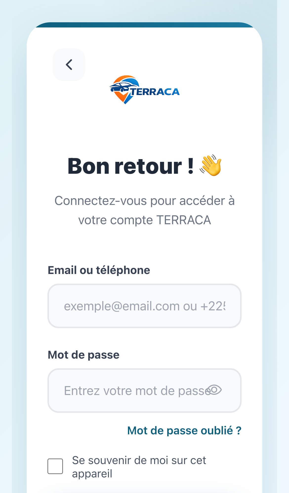 Connexion mobile